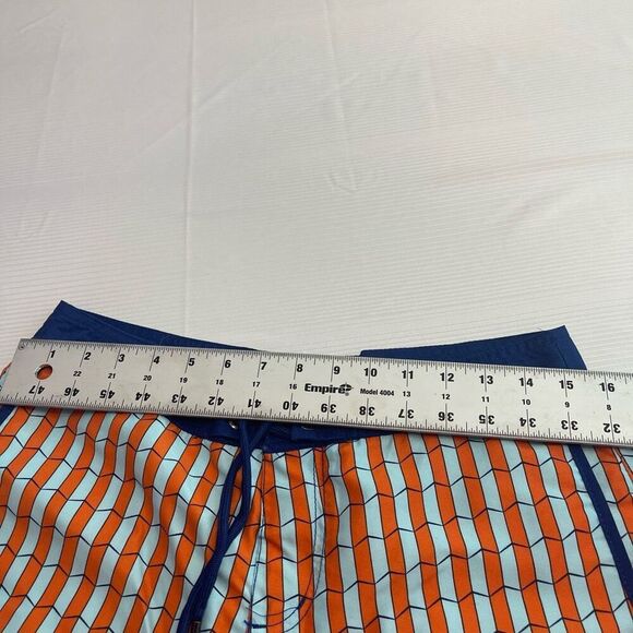 NWT MR. SWIM Shifted Orange Retro Swim Trunks Shorts Size 30 New - Picture 9 of 13